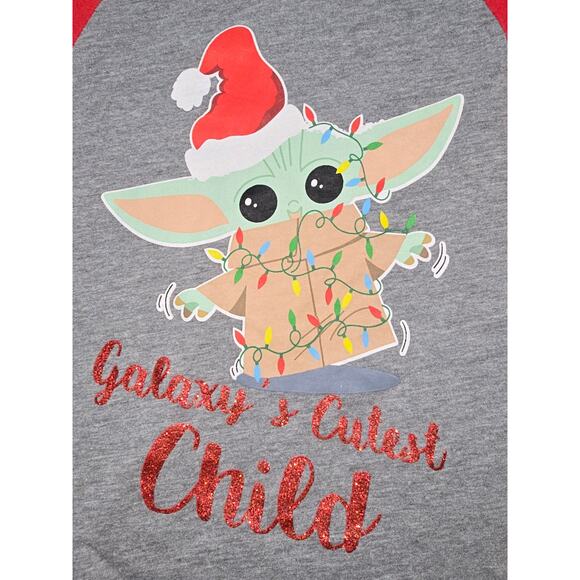 Star Wars “Galaxy’s Cutest Child” Grogu Holiday Shirt 3T - Picture 3 of 11